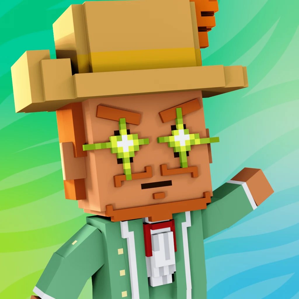 Pirate #2012 voxel render