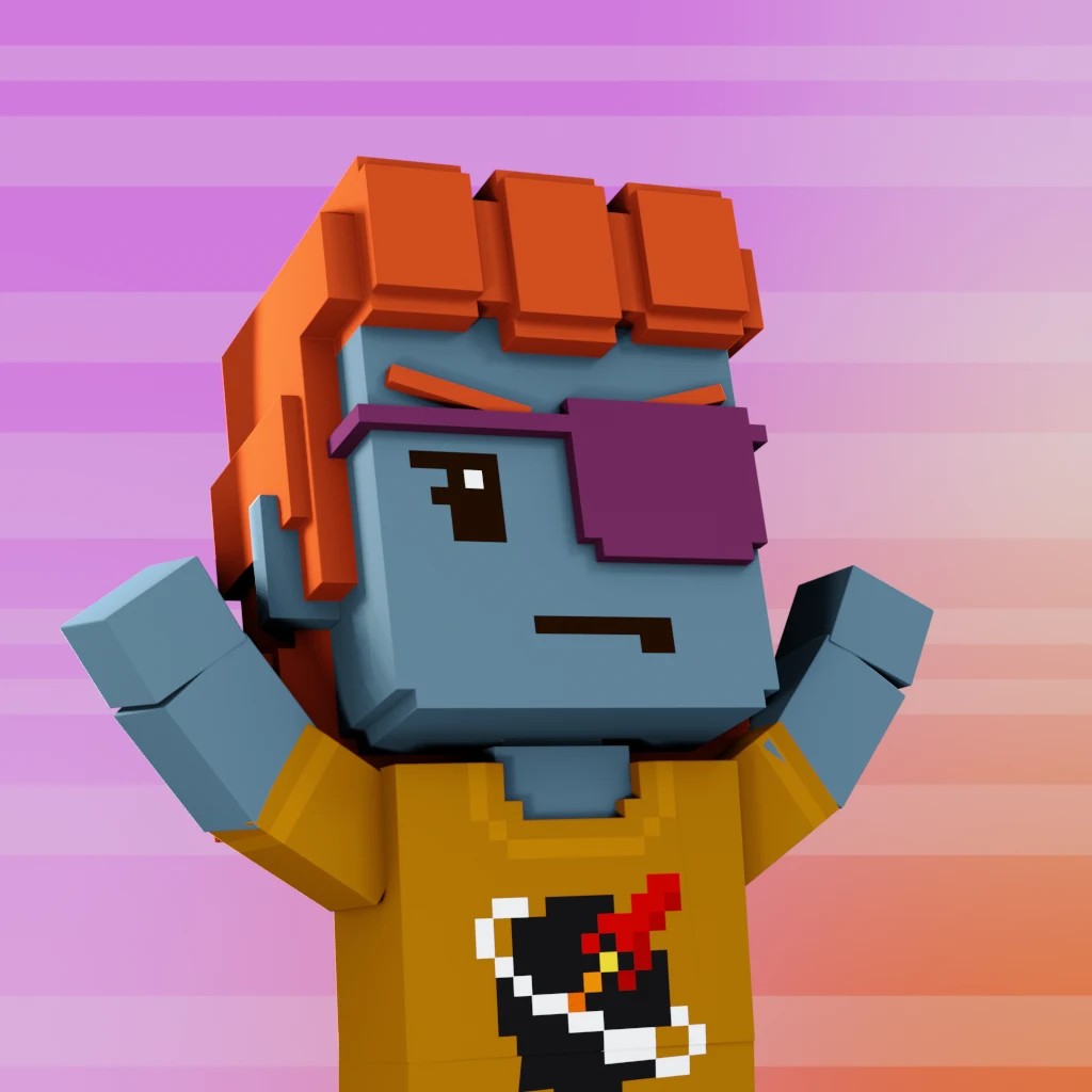 Pirate #2013 voxel render