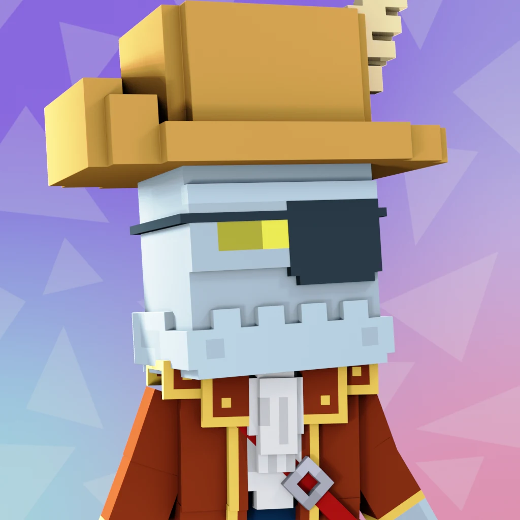 Pirate #2018 voxel render