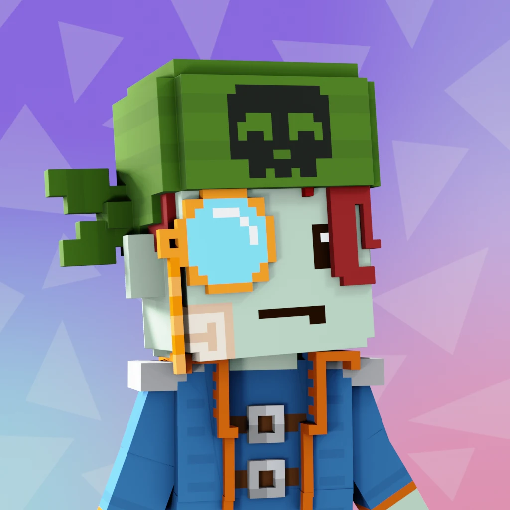 Pirate #2027 voxel render