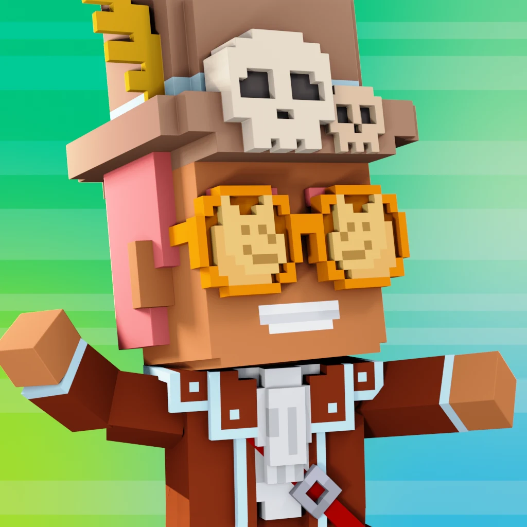 Pirate #2033 voxel render