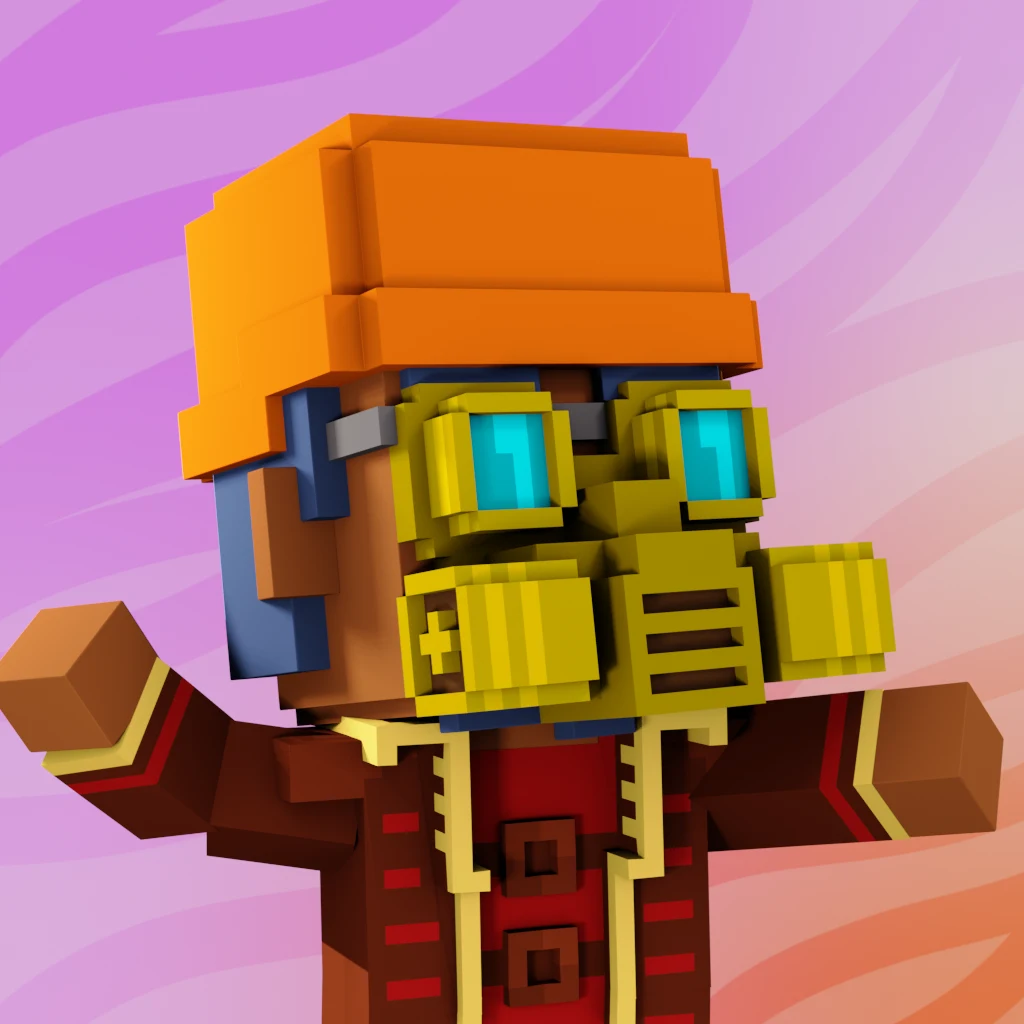 Pirate #2034 voxel render