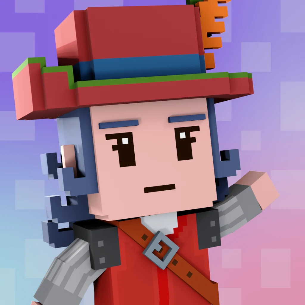 Pirate #2037 voxel render