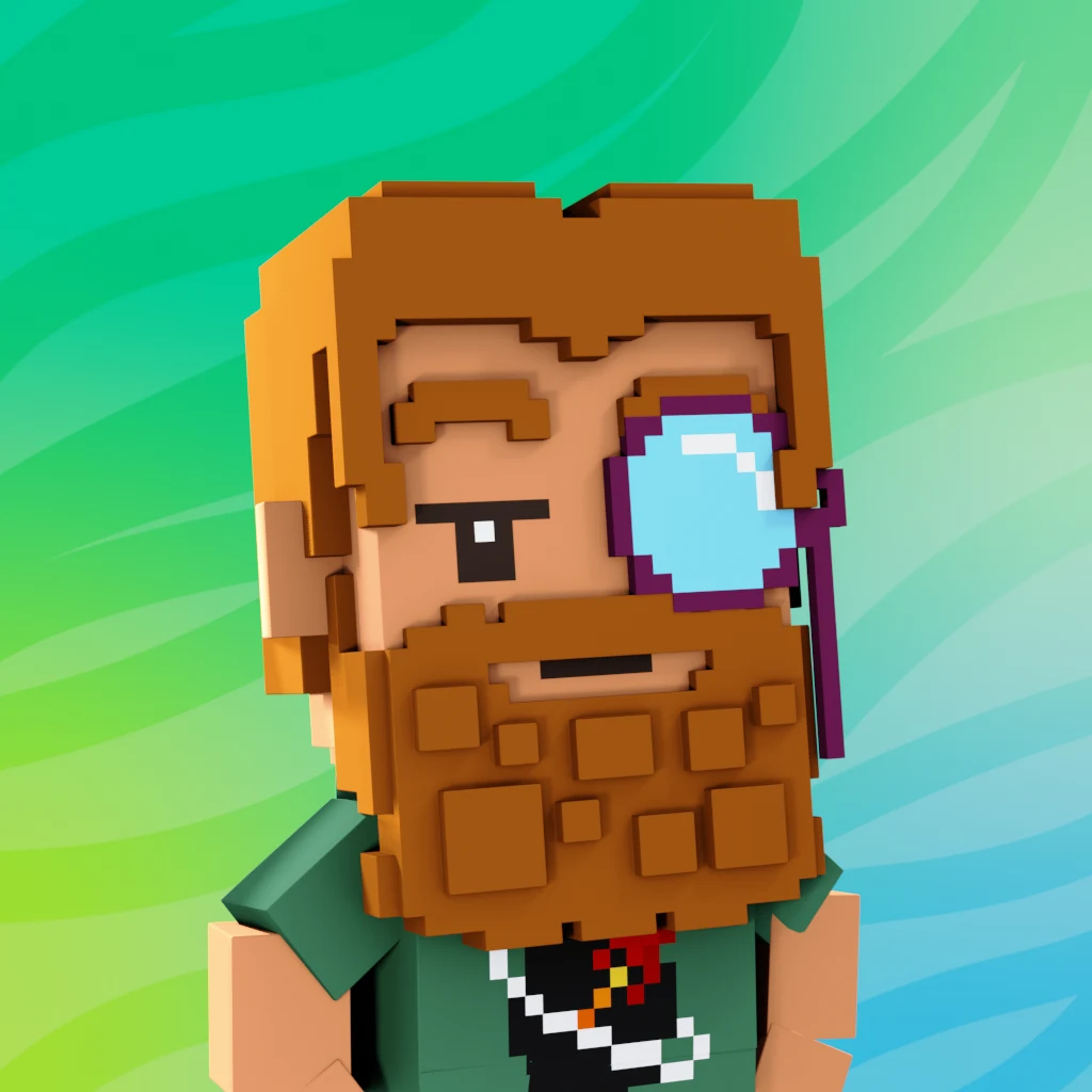 Pirate #2041 voxel render