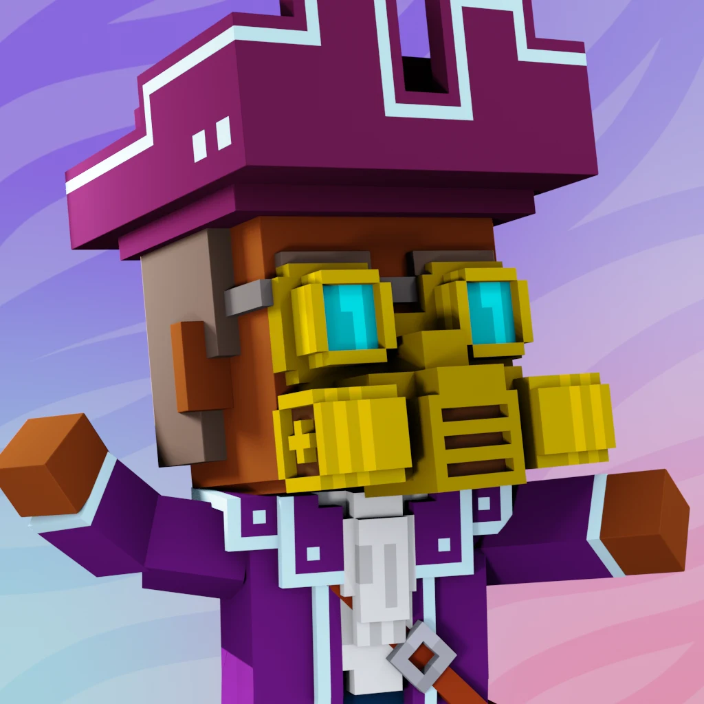 Pirate #2043 voxel render