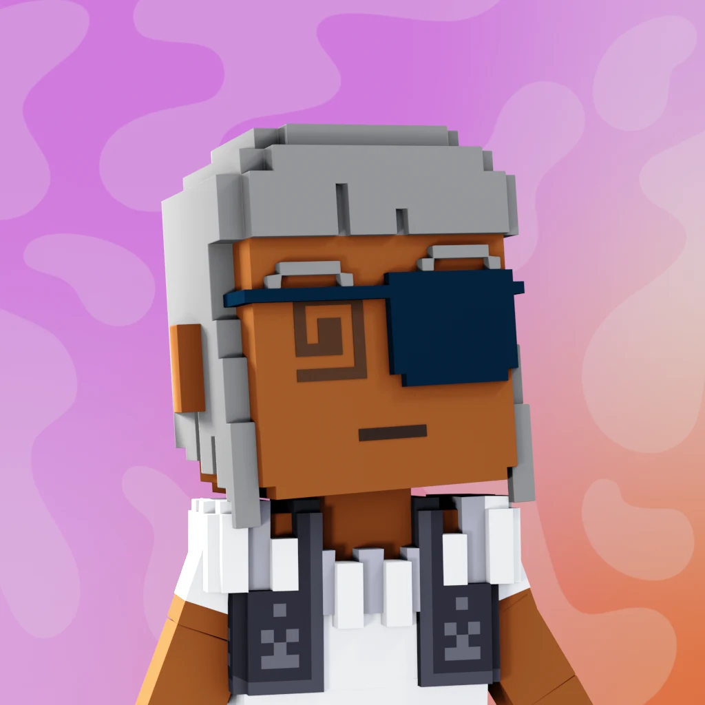 Pirate #2044 voxel render
