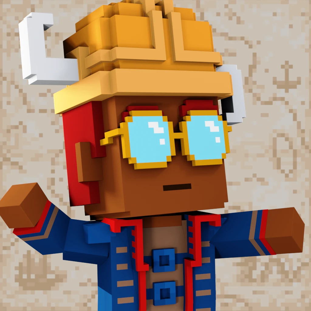 Pirate #2045 voxel render