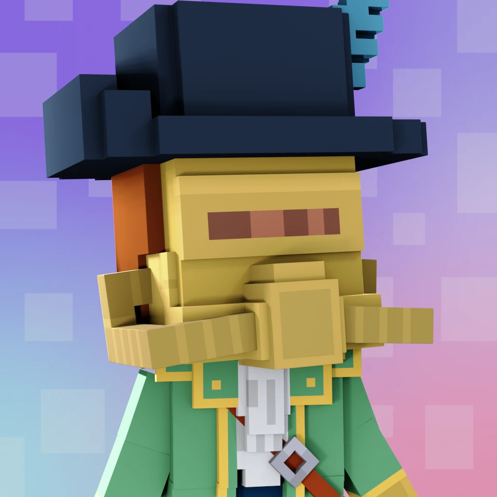 Pirate #2046 voxel render