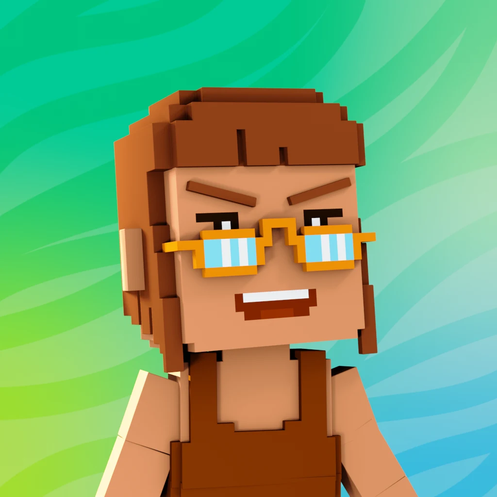 Pirate #2048 voxel render