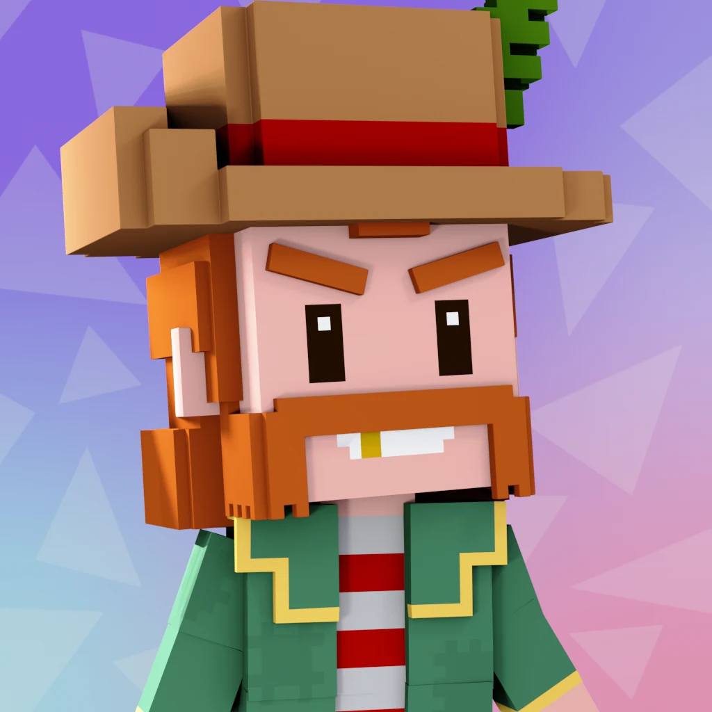Pirate #2050 voxel render