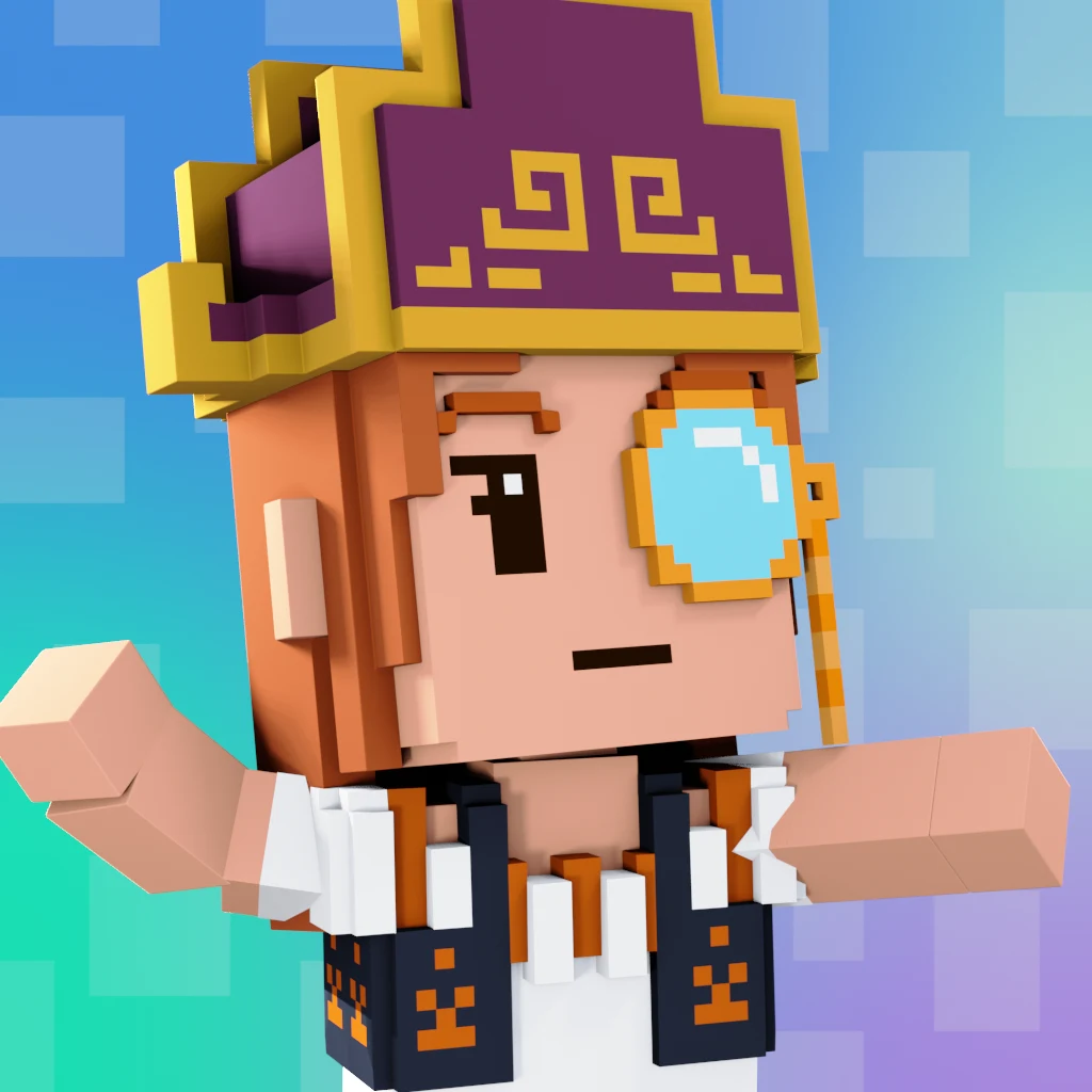 Pirate #2058 voxel render