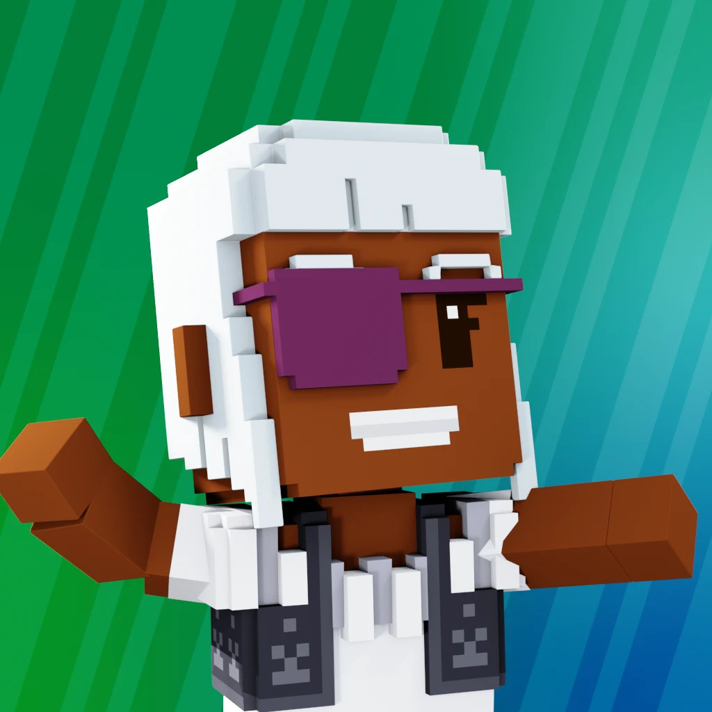 Pirate #2059 voxel render