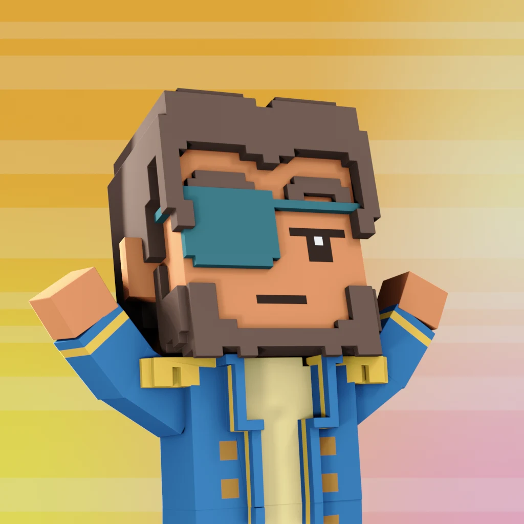 Pirate #206 voxel render