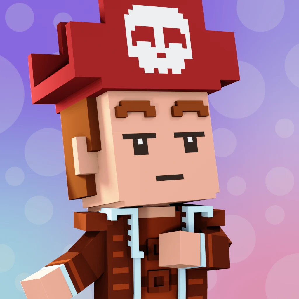 Pirate #2060 voxel render
