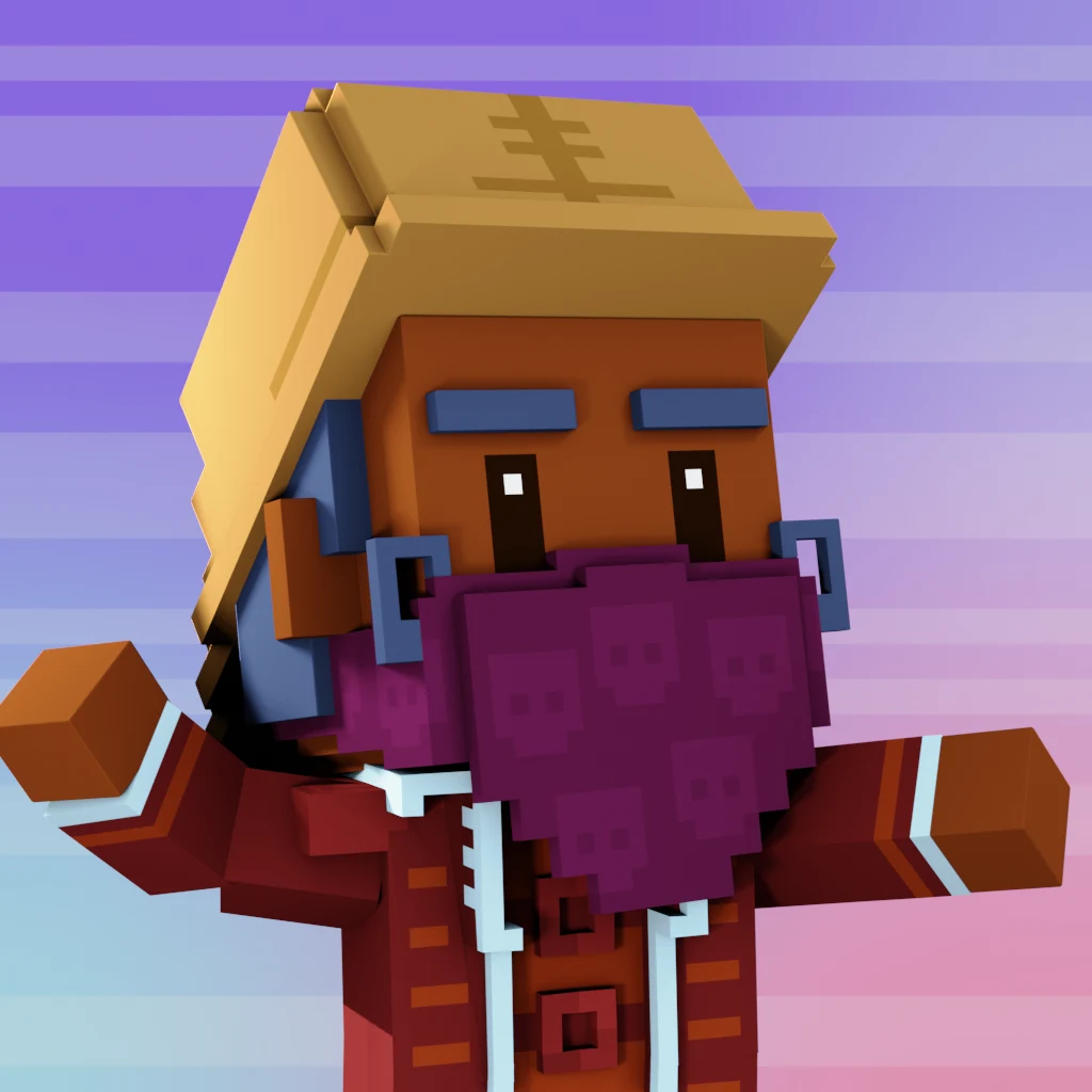 Pirate #2062 voxel render