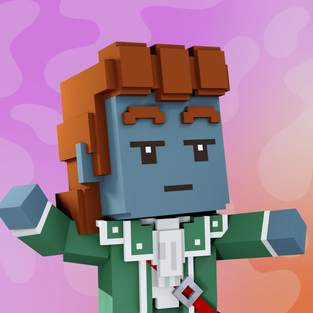 Pirate #2063 voxel render