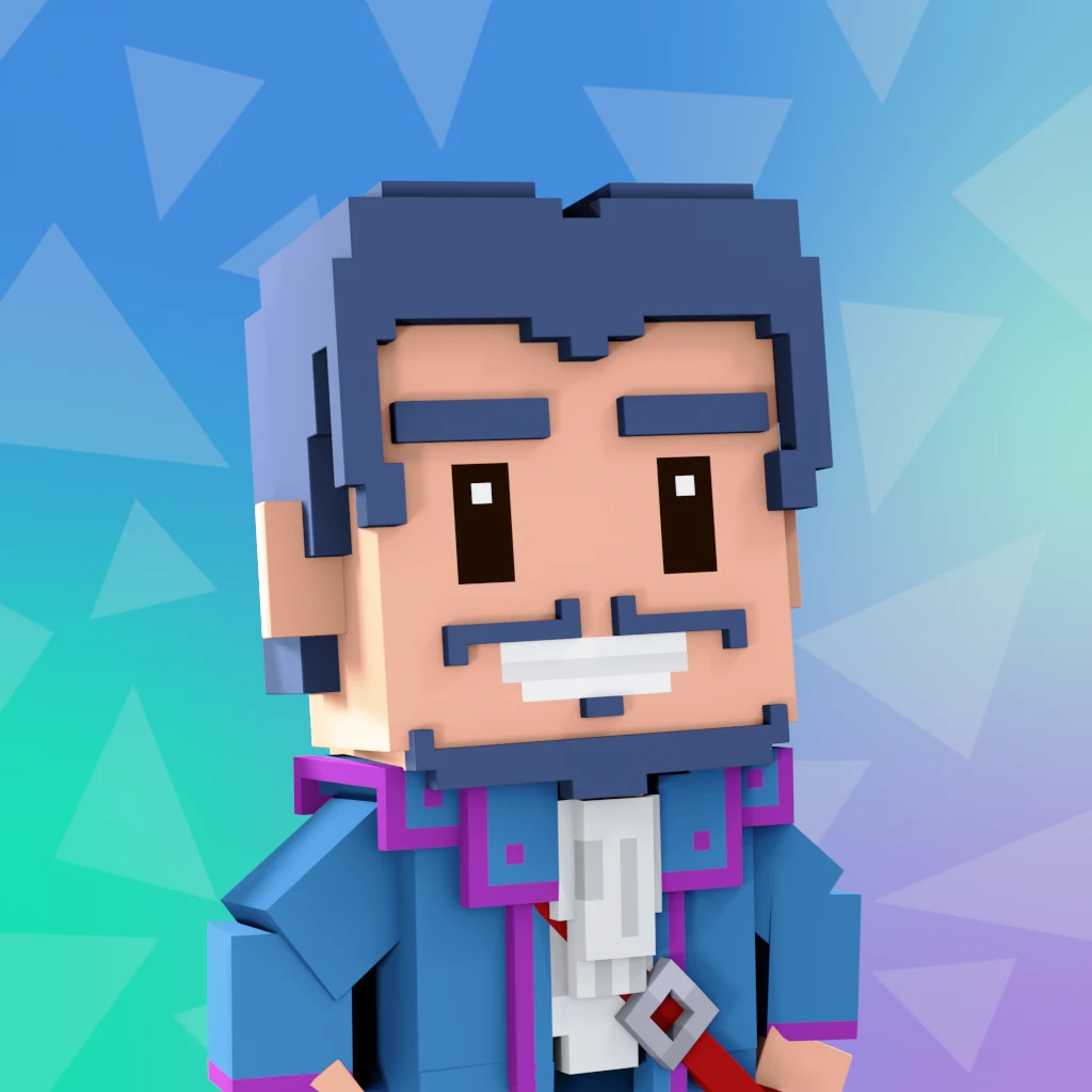 Pirate #2064 voxel render