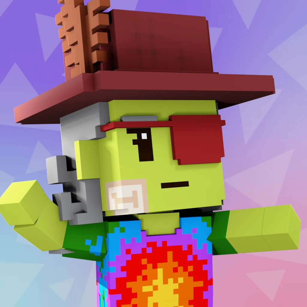 Pirate #2065 voxel render