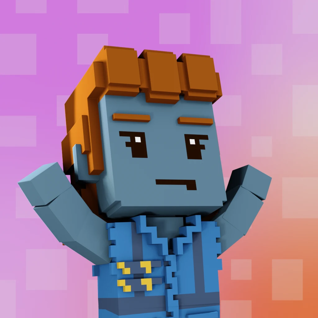 Pirate #2070 voxel render