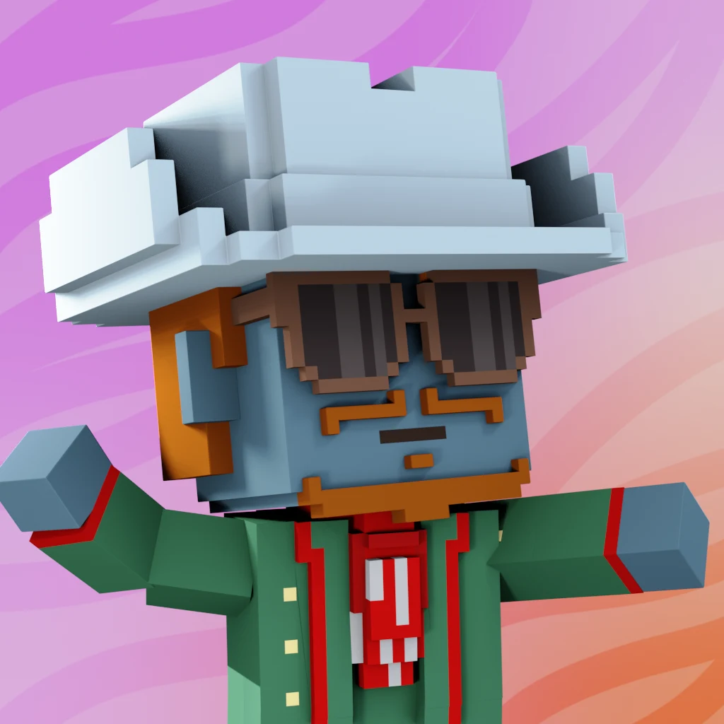Pirate #2072 voxel render