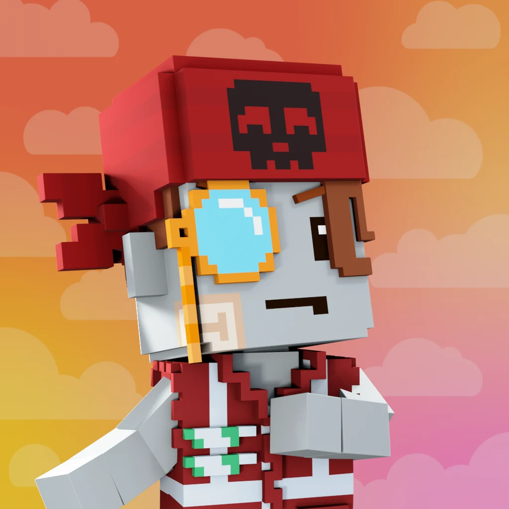 Pirate #2073 voxel render