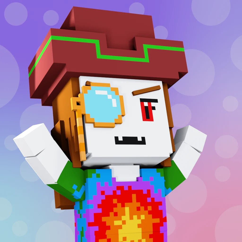 Pirate #2079 voxel render