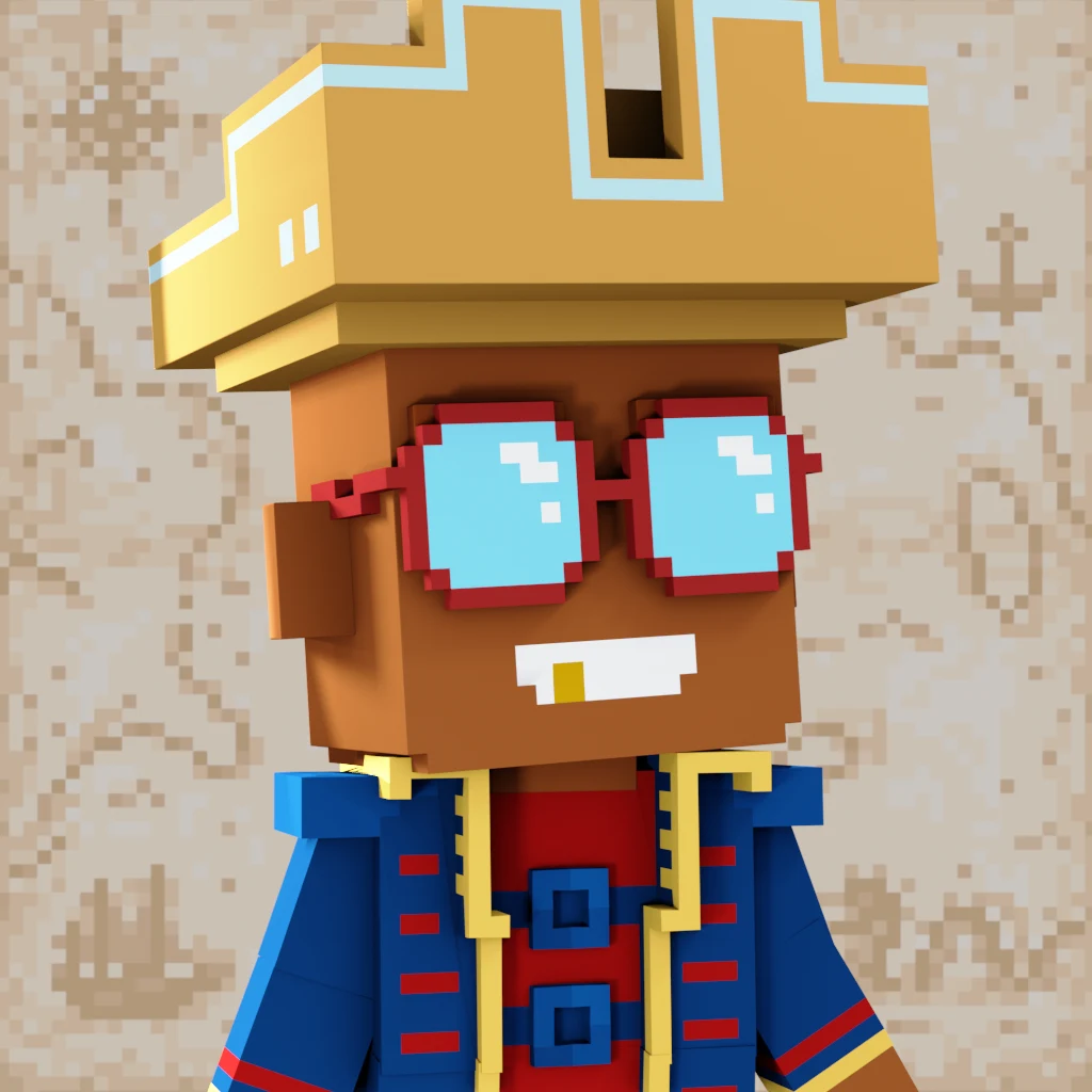 Pirate #208 voxel render