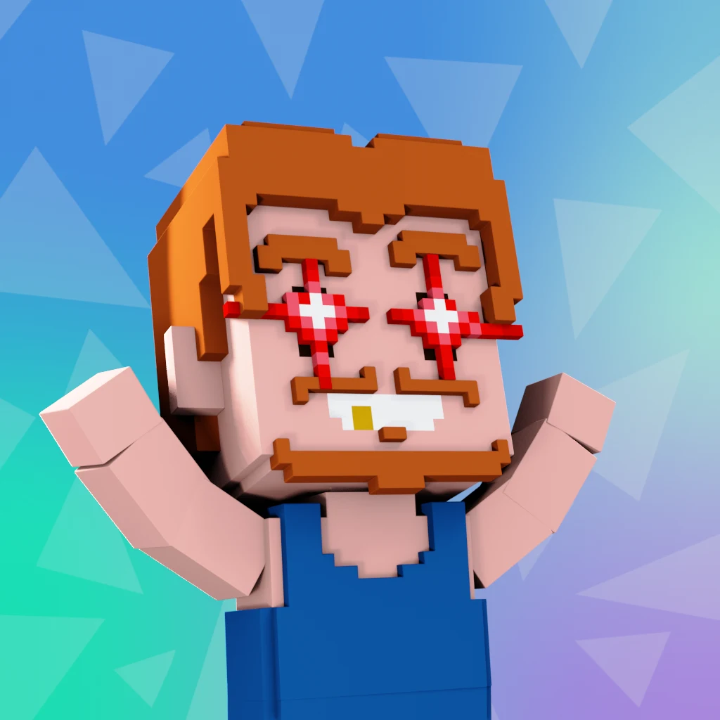 Pirate #2080 voxel render