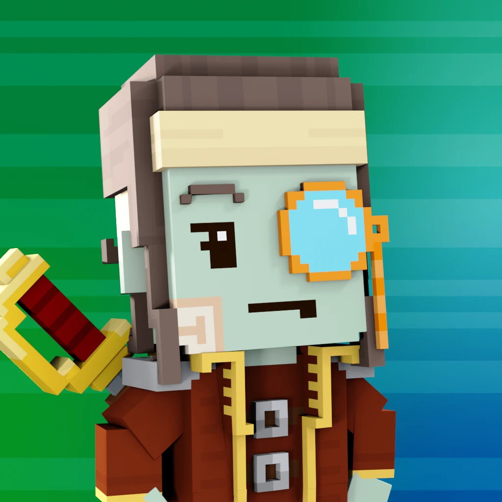 Pirate #2084 voxel render
