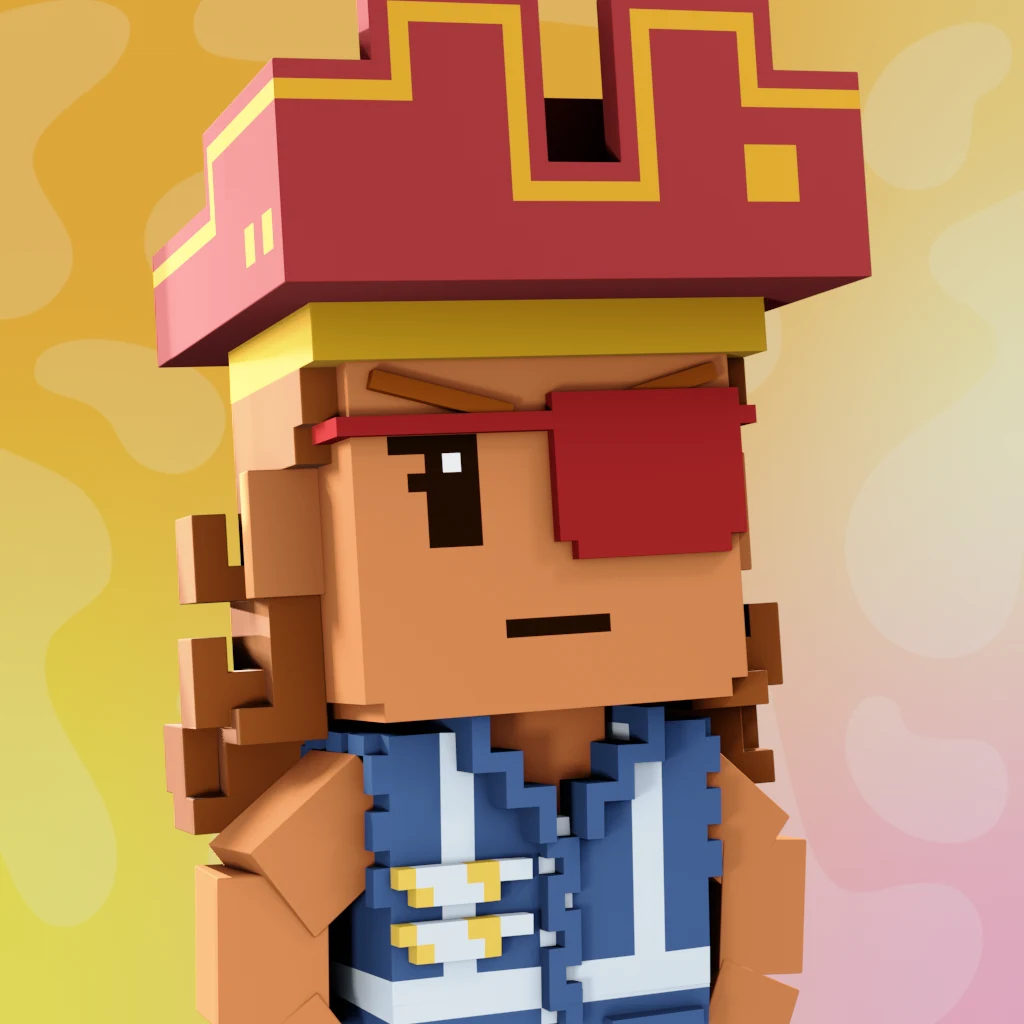 Pirate #2086 voxel render