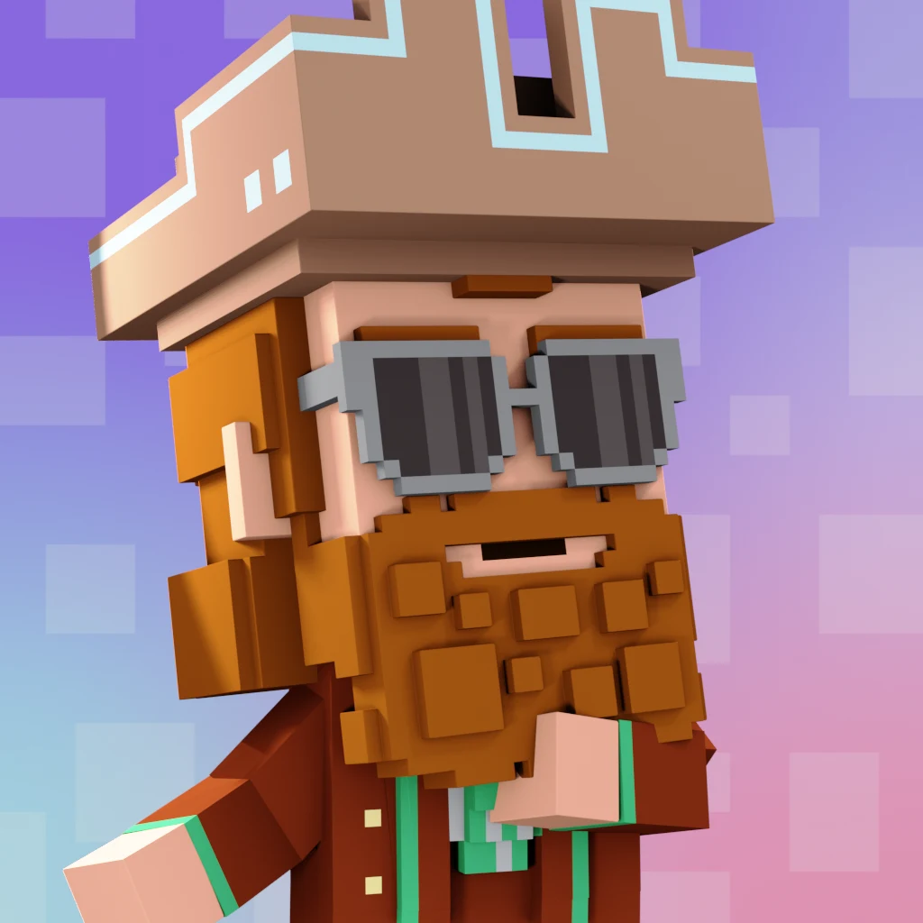 Pirate #2087 voxel render