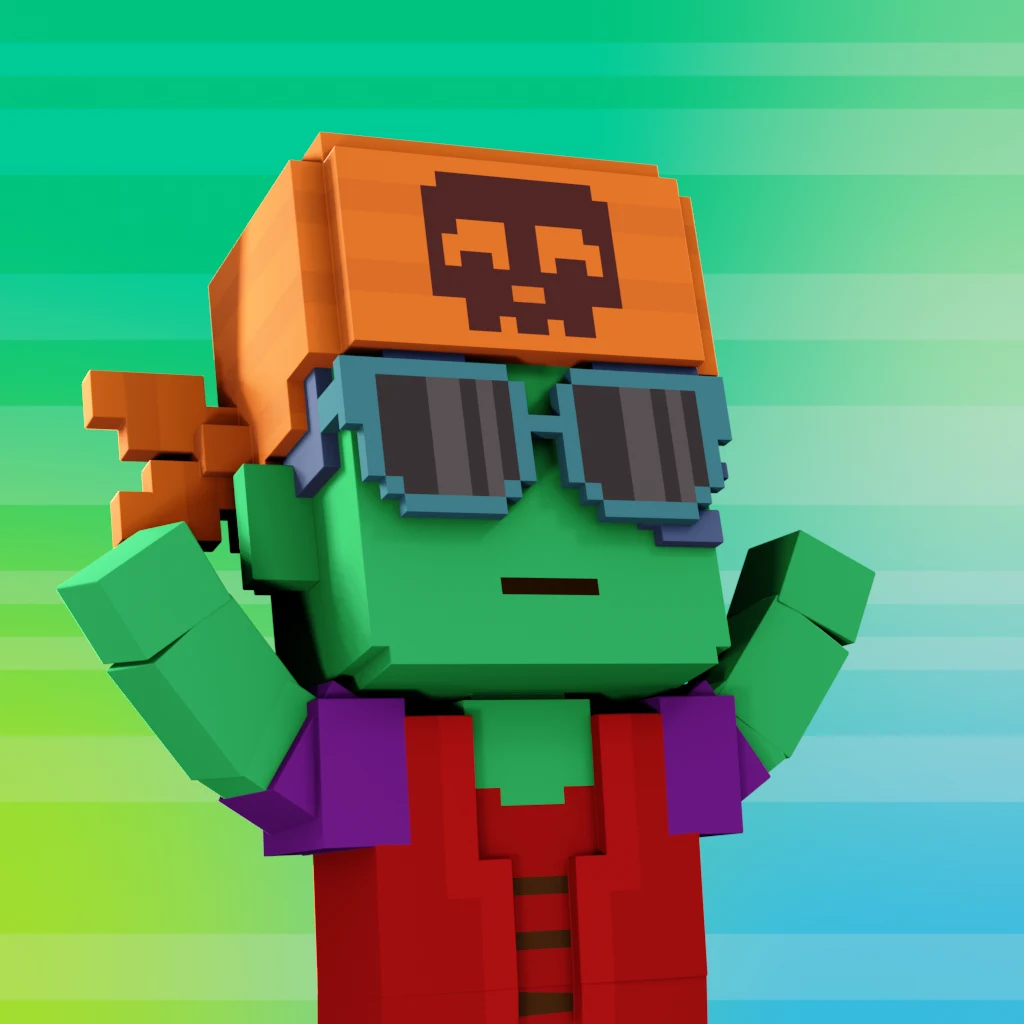 Pirate #2089 voxel render