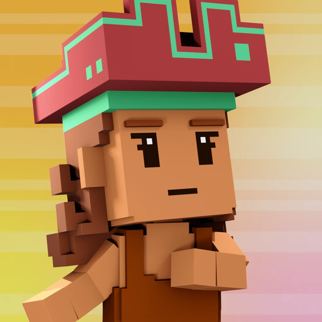 Pirate #2090 voxel render