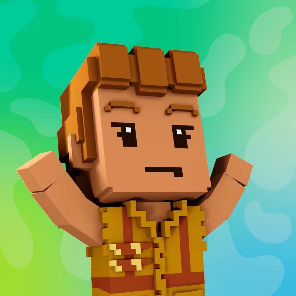 Pirate #2091 voxel render