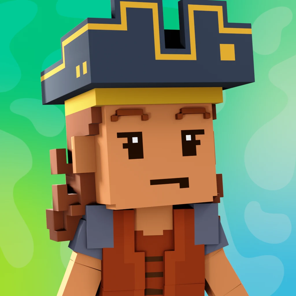 Pirate #2092 voxel render