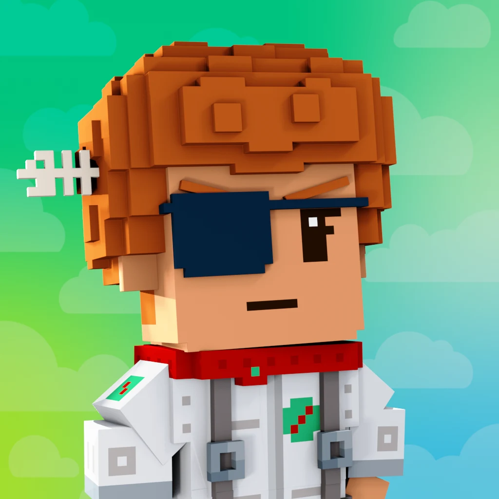 Pirate #2096 voxel render