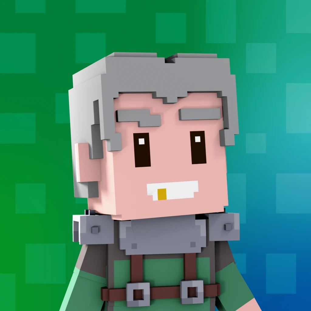 Pirate #2097 voxel render