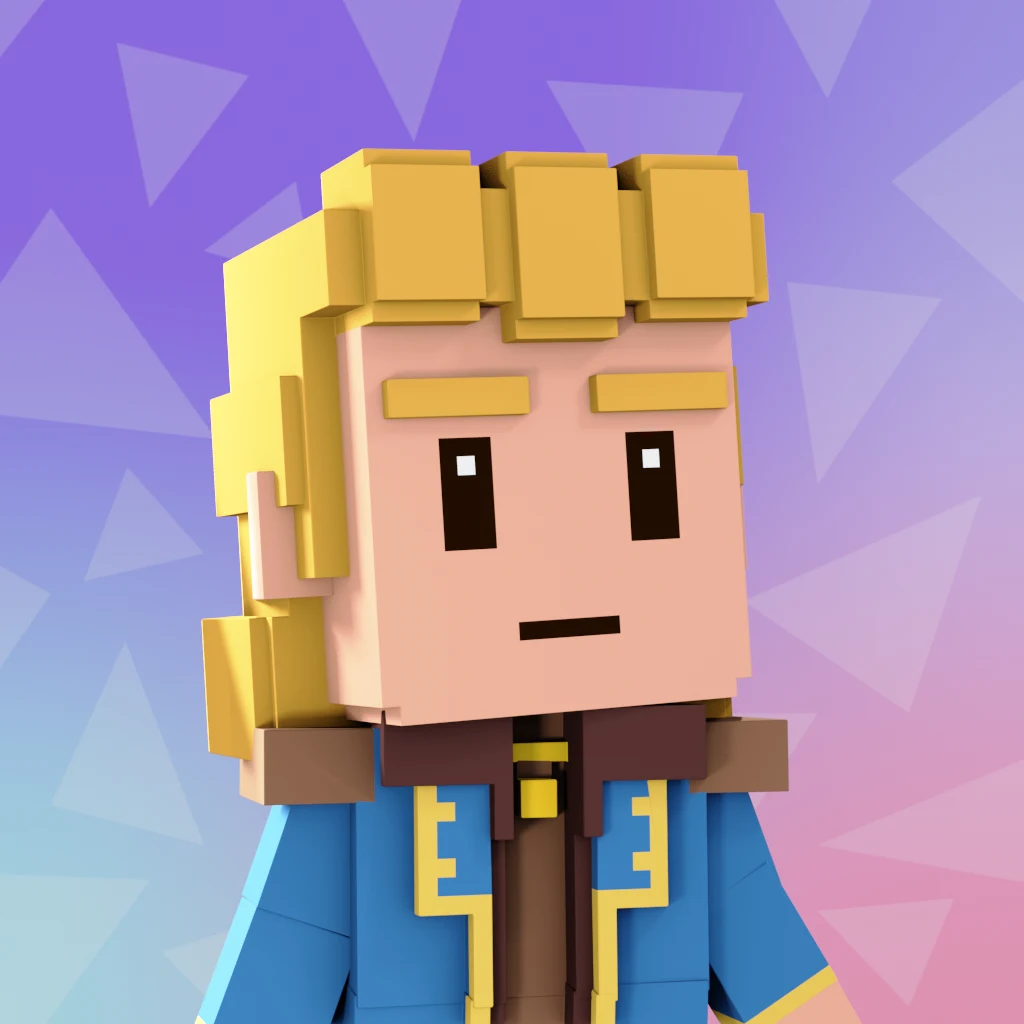 Pirate #2098 voxel render