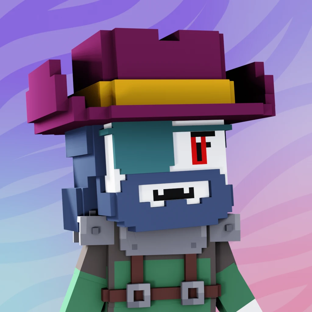 Pirate #2100 voxel render