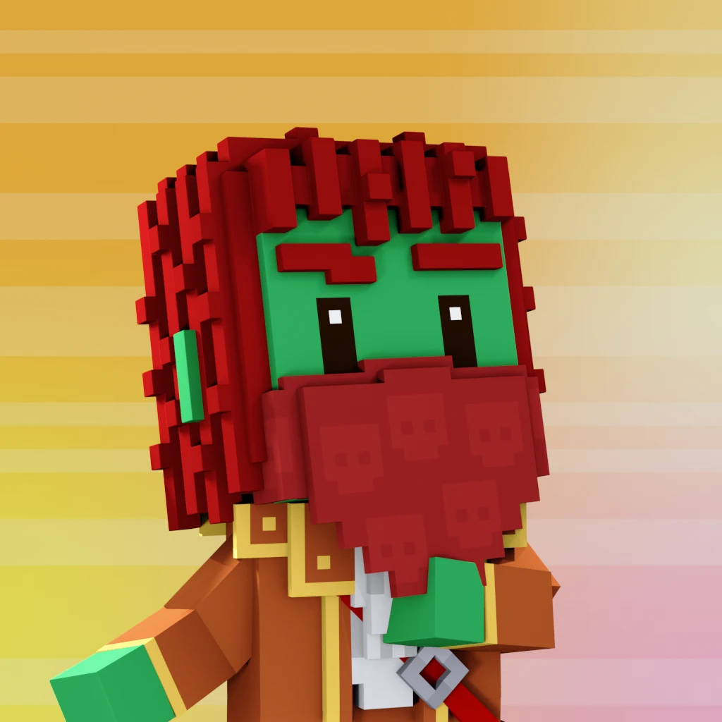 Pirate #2101 voxel render