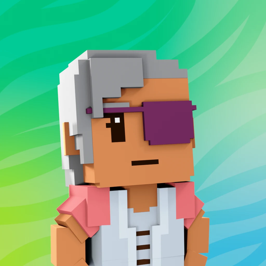 Pirate #2105 voxel render