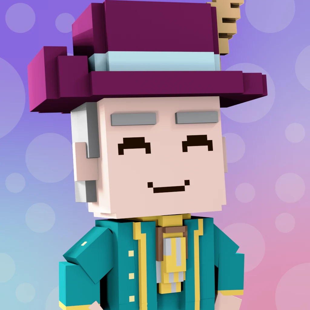 Pirate #2106 voxel render