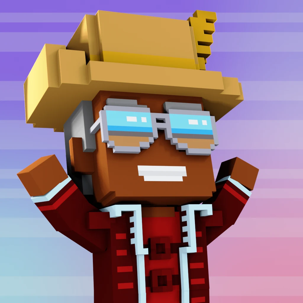 Pirate #2110 voxel render