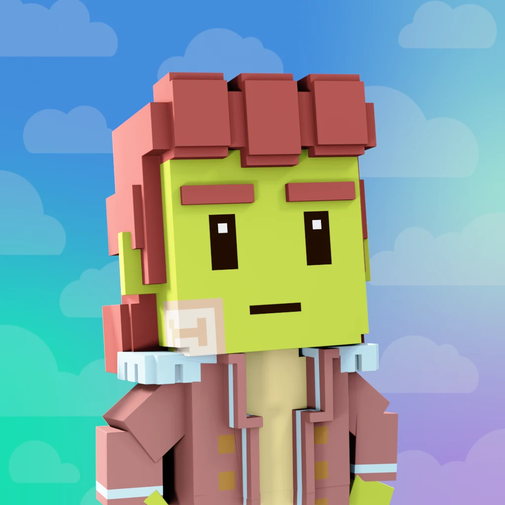 Pirate #2116 voxel render