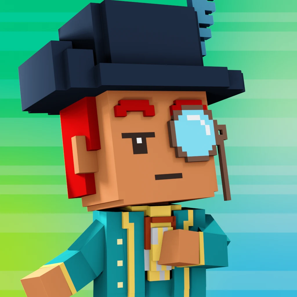 Pirate #2119 voxel render