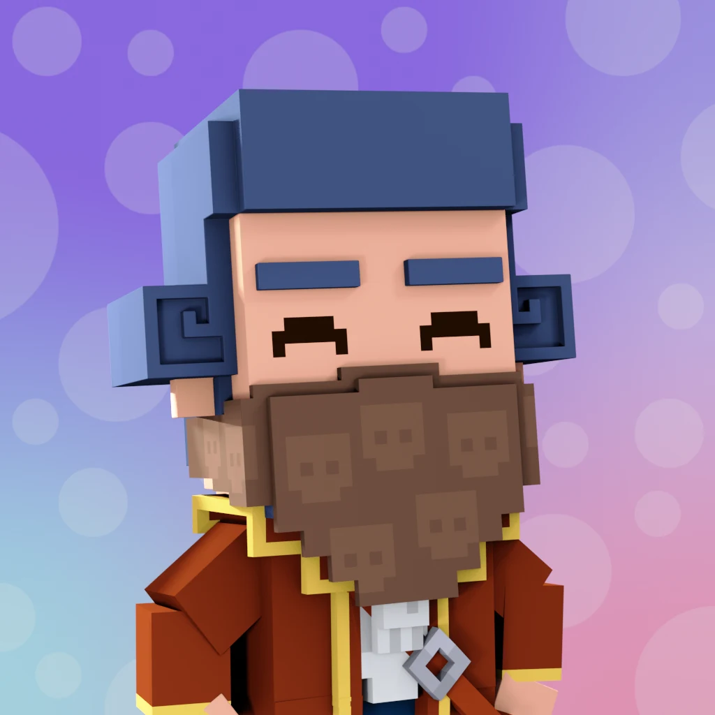 Pirate #2121 voxel render
