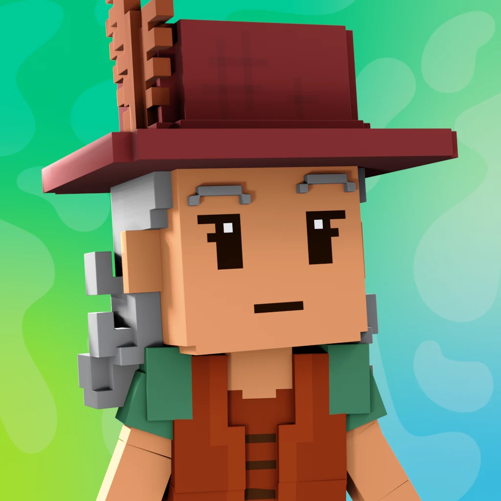 Pirate #2122 voxel render