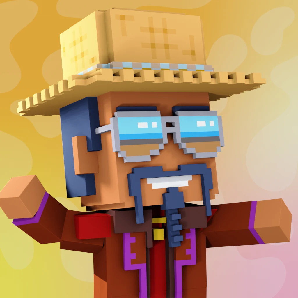 Pirate #2127 voxel render