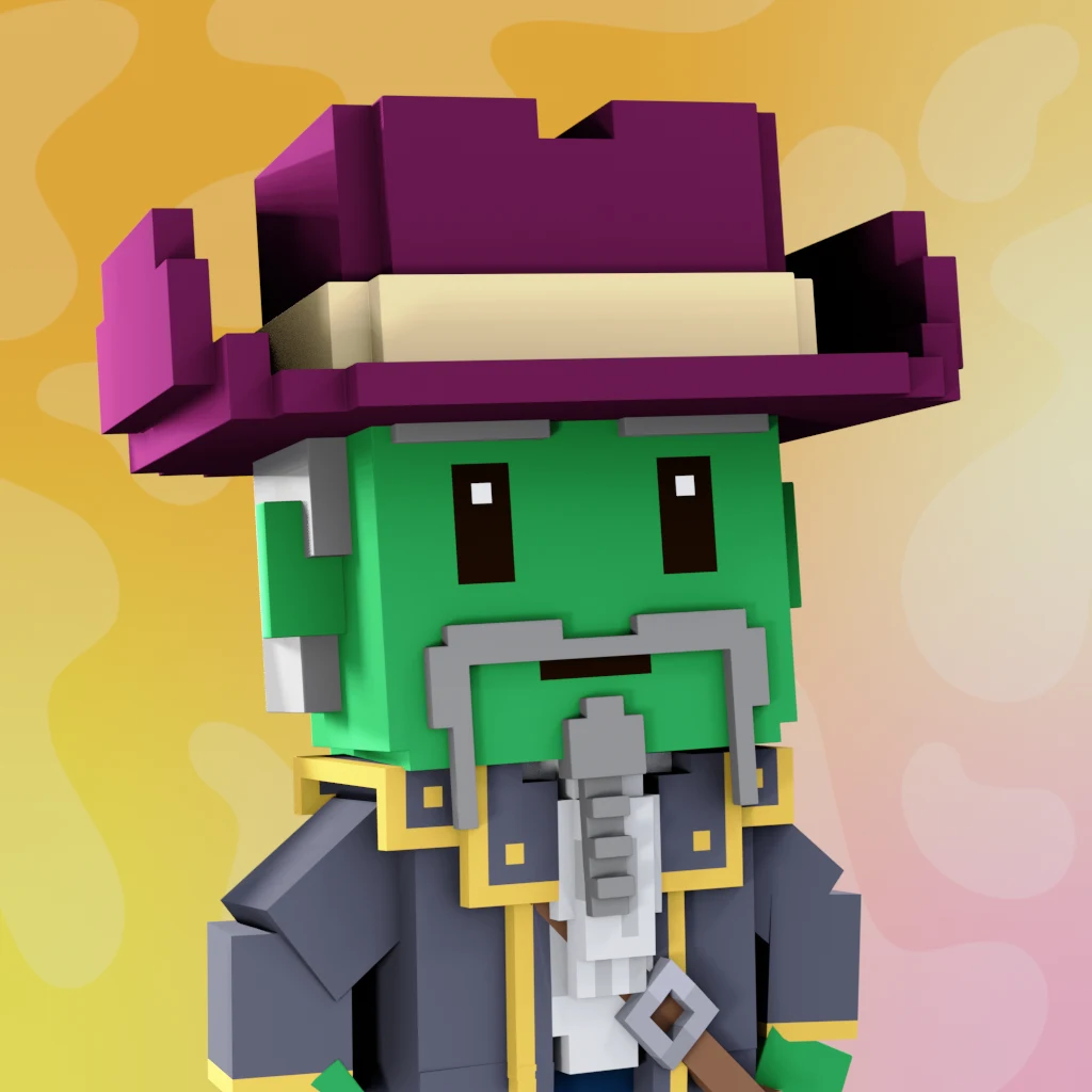 Pirate #2129 voxel render