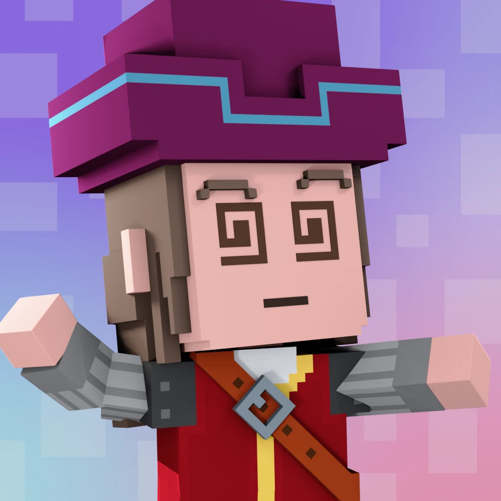 Pirate #2131 voxel render